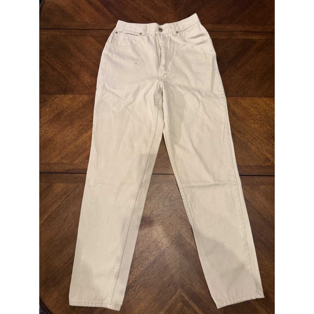 Vintage High Waisted Straight Leg Khaki Pants Women's‎ Size 7 |E1